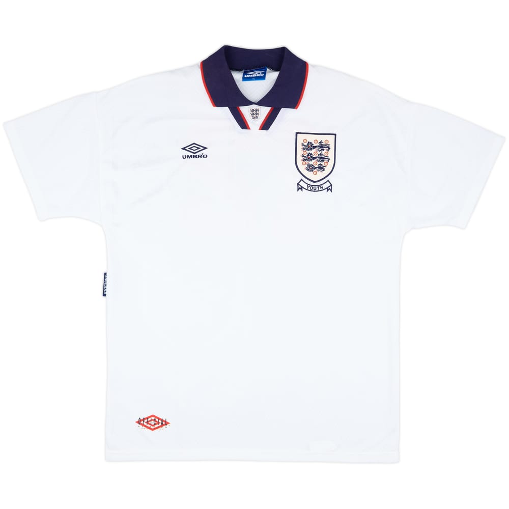 1993-94 England Youth Match Issue Home Shirt #12