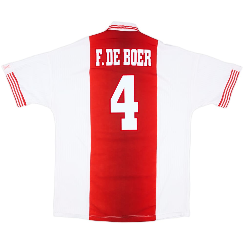 1997-98 Ajax Home Shirt F.De Boer #4 - 8/10 - (XL)