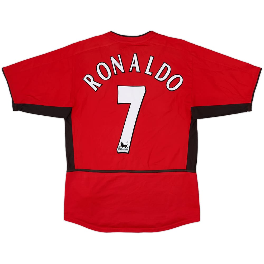 2002-04 Manchester United Home Shirt Ronaldo #7 - 8/10 - (S)