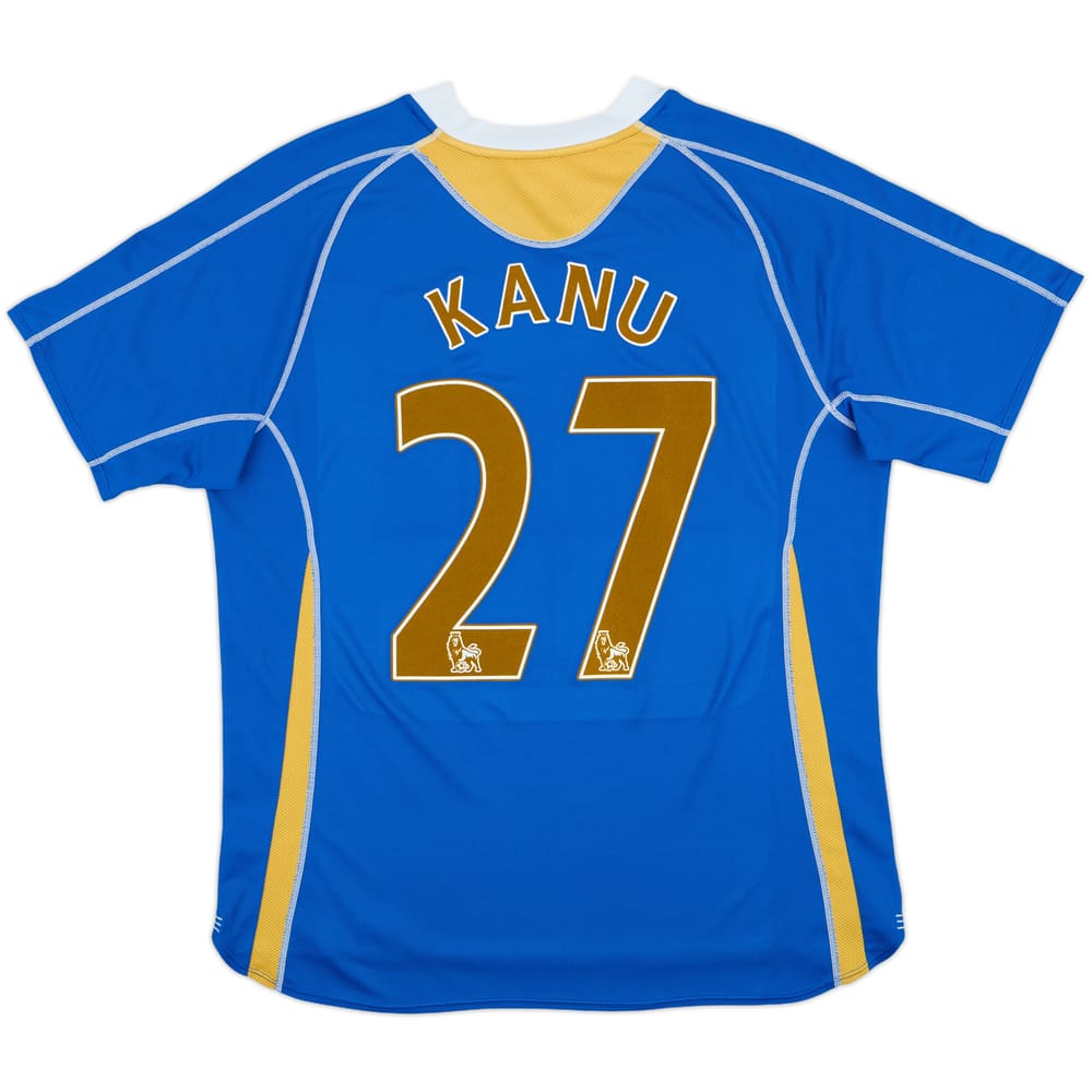 2007-08 Portsmouth Home Shirt Kanu #27 - 6/10 - (L)