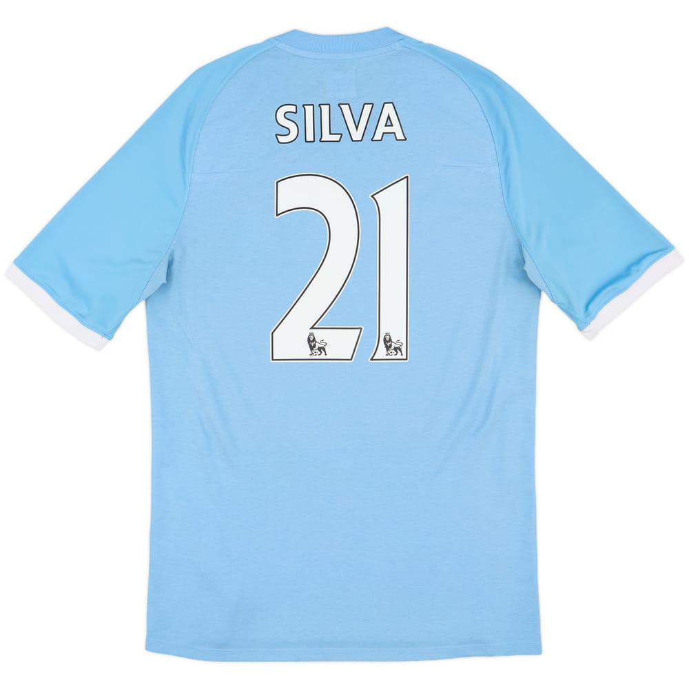 2010-11 Manchester City 'FA Cup Final' Home Shirt Silva #21 - 7/10 - (M)