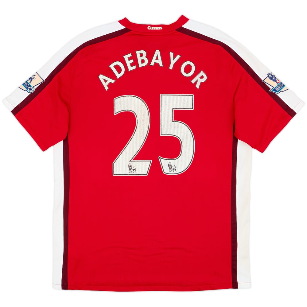 2008-10 Arsenal Home Shirt Adebayor #25 - 6/10 - (L)