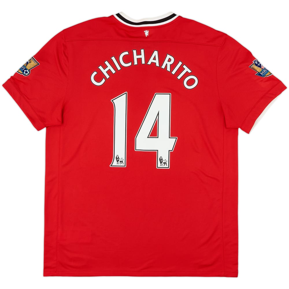 2011-12 Manchester United Home Shirt Chicharito #14 - 8/10 - (XL)