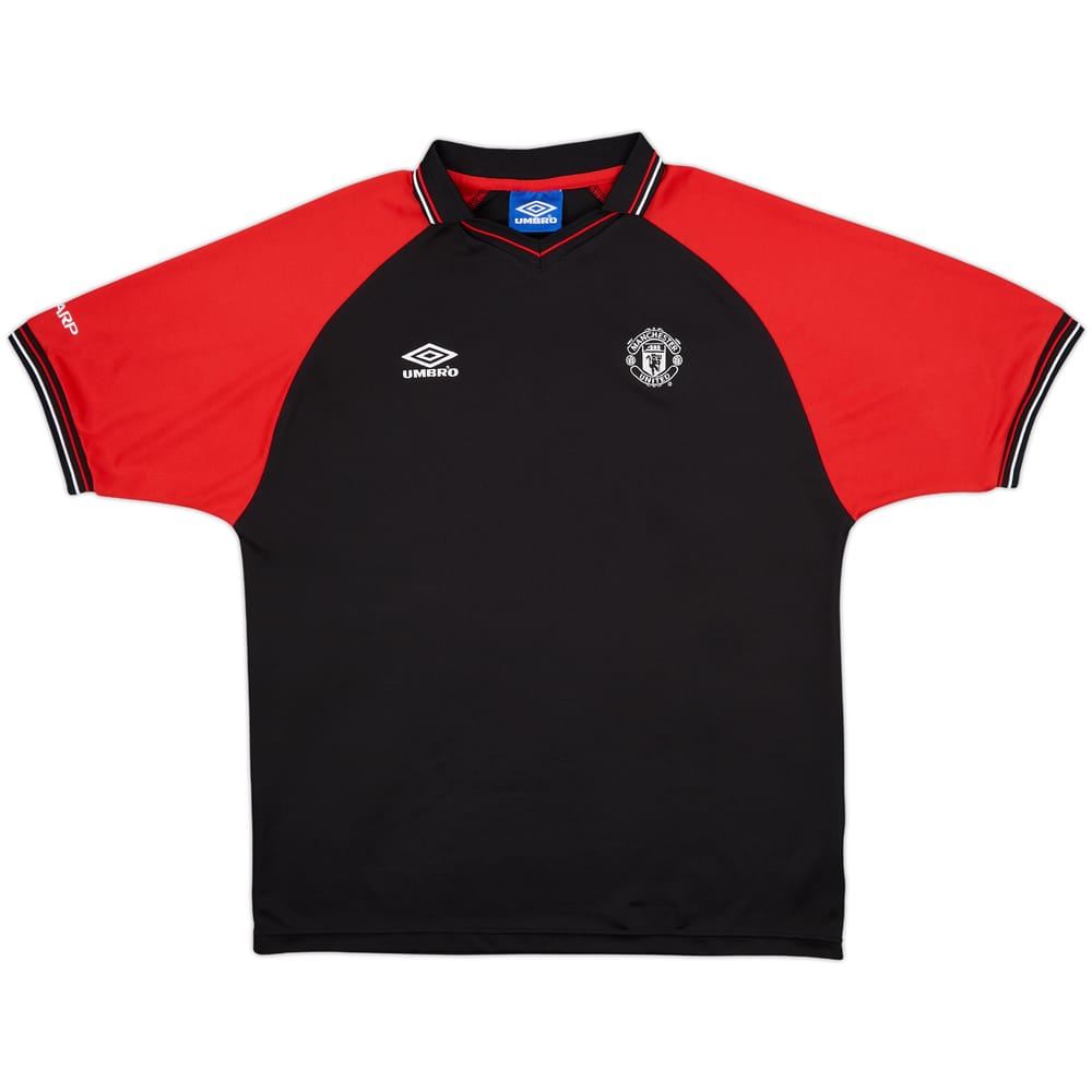 1998-00 Manchester United Umbro Polo Shirt - 9/10 - (XL)