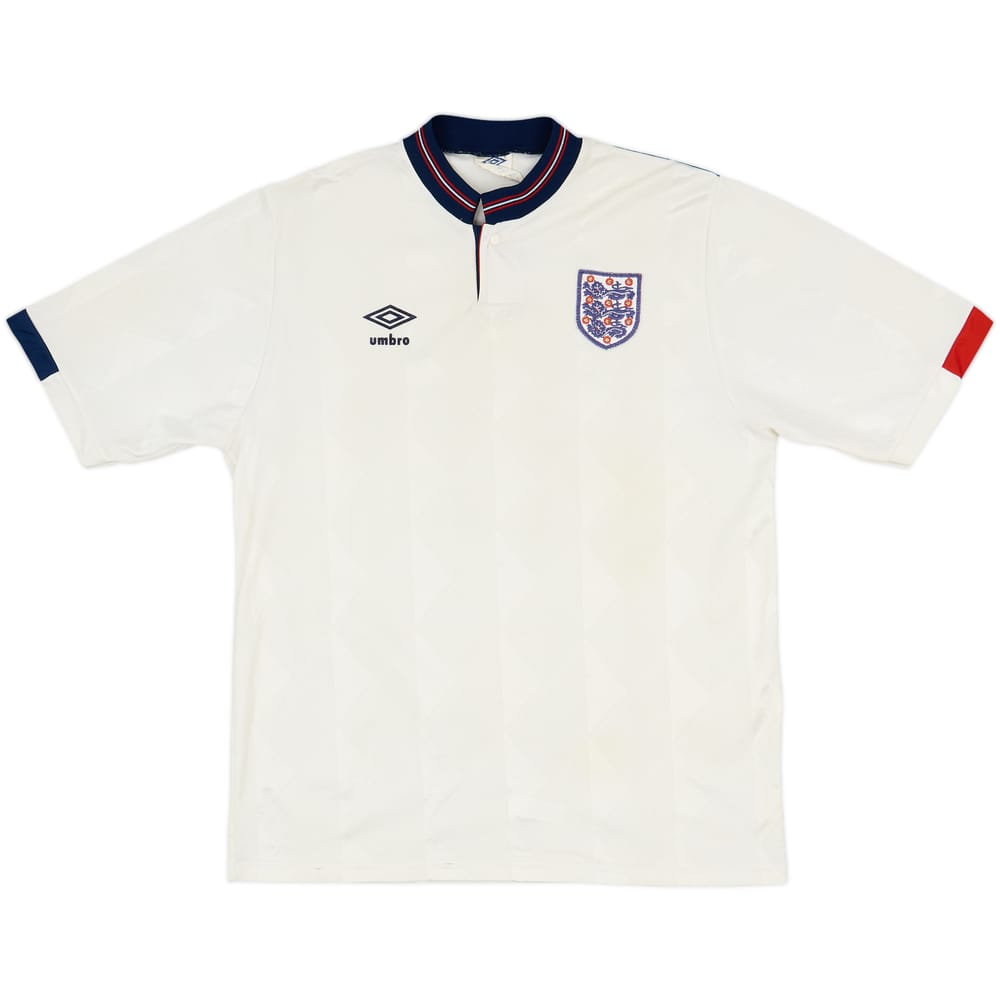 1987-90 England Home Shirt - 7/10 - (L)