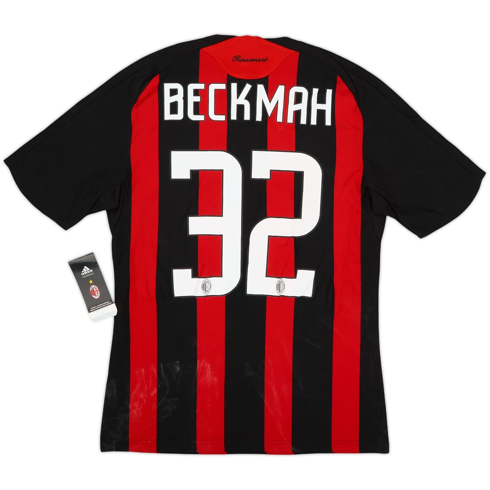 2008-09 AC Milan Home Shirt Beckmah #32 (S)