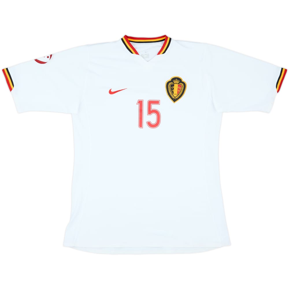 2006 Belgium Women Match Issue UEFA U-19 Championship Away Shirt #15 (Schouteeten)