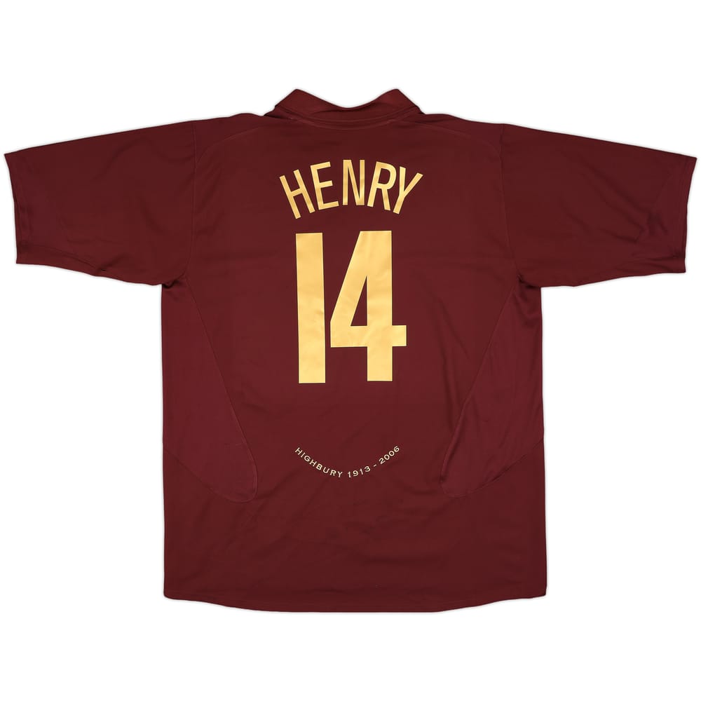2005-06 Arsenal Home Shirt Henry #14 - 5/10 - (XXL)
