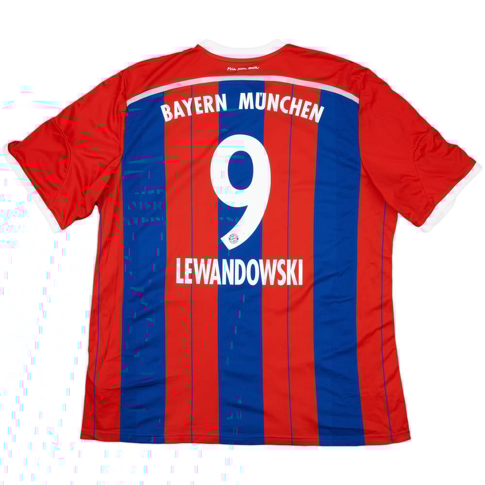 2014-15 Bayern Munich Home Shirt Lewandowski #9 - 6/10 - (3XL)
