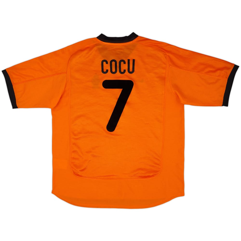 2000-02 Netherlands Home Shirt Cocu #7 - 7/10 - (L)