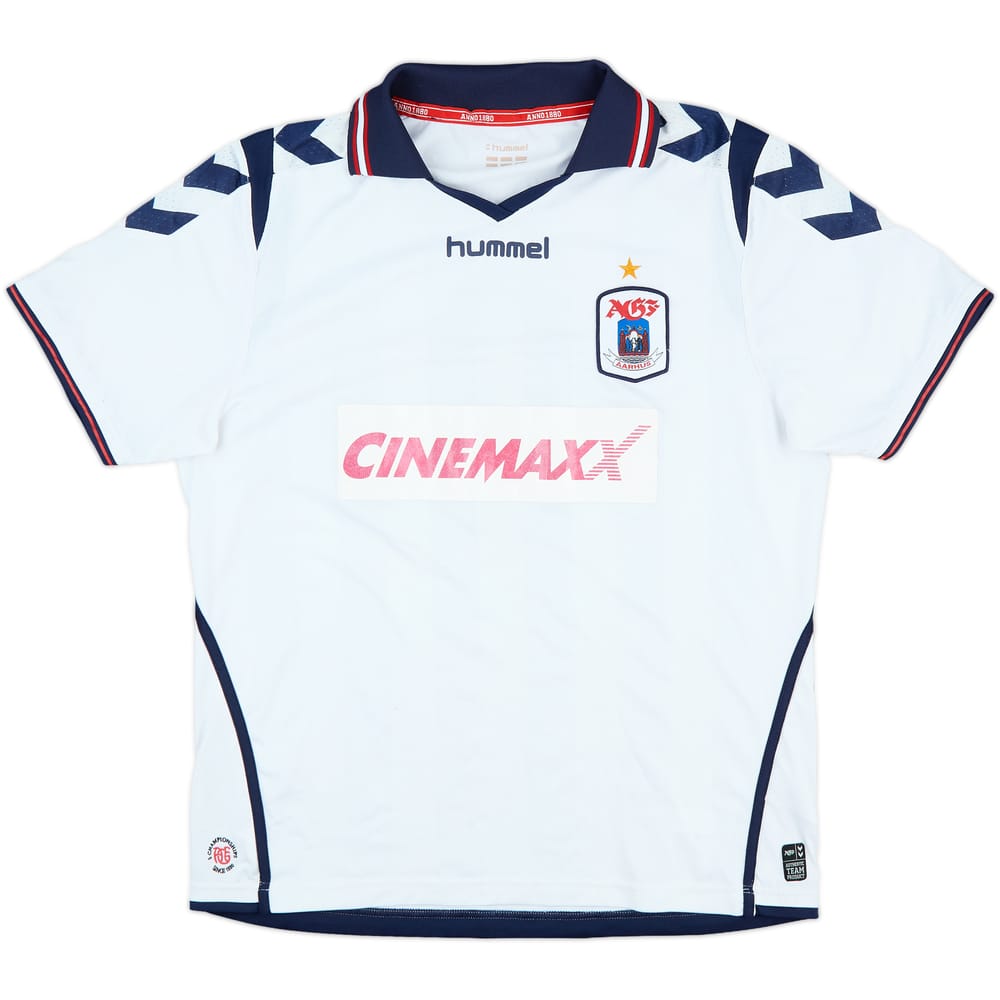 2013-15 AGF Aaarhus Match Issue Home Shirt #8