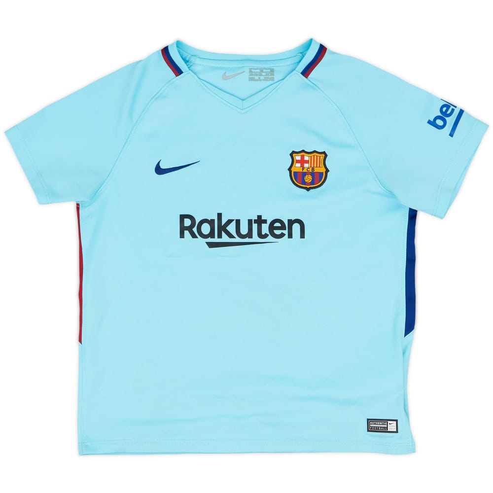 2017-18 Barcelona Away Shirt - 7/10 - (7-8 Years)