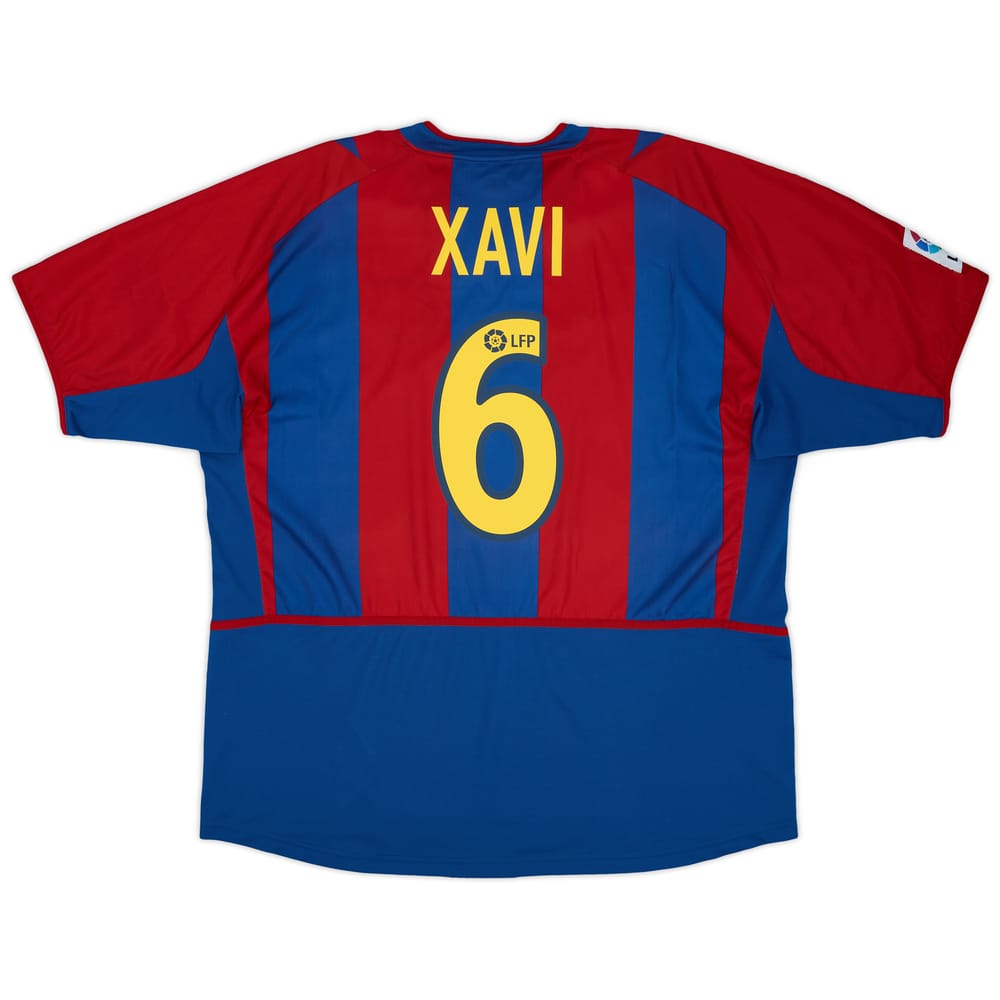 2002-03 Barcelona Home Shirt Xavi #6 - 8/10 - (XXL)
