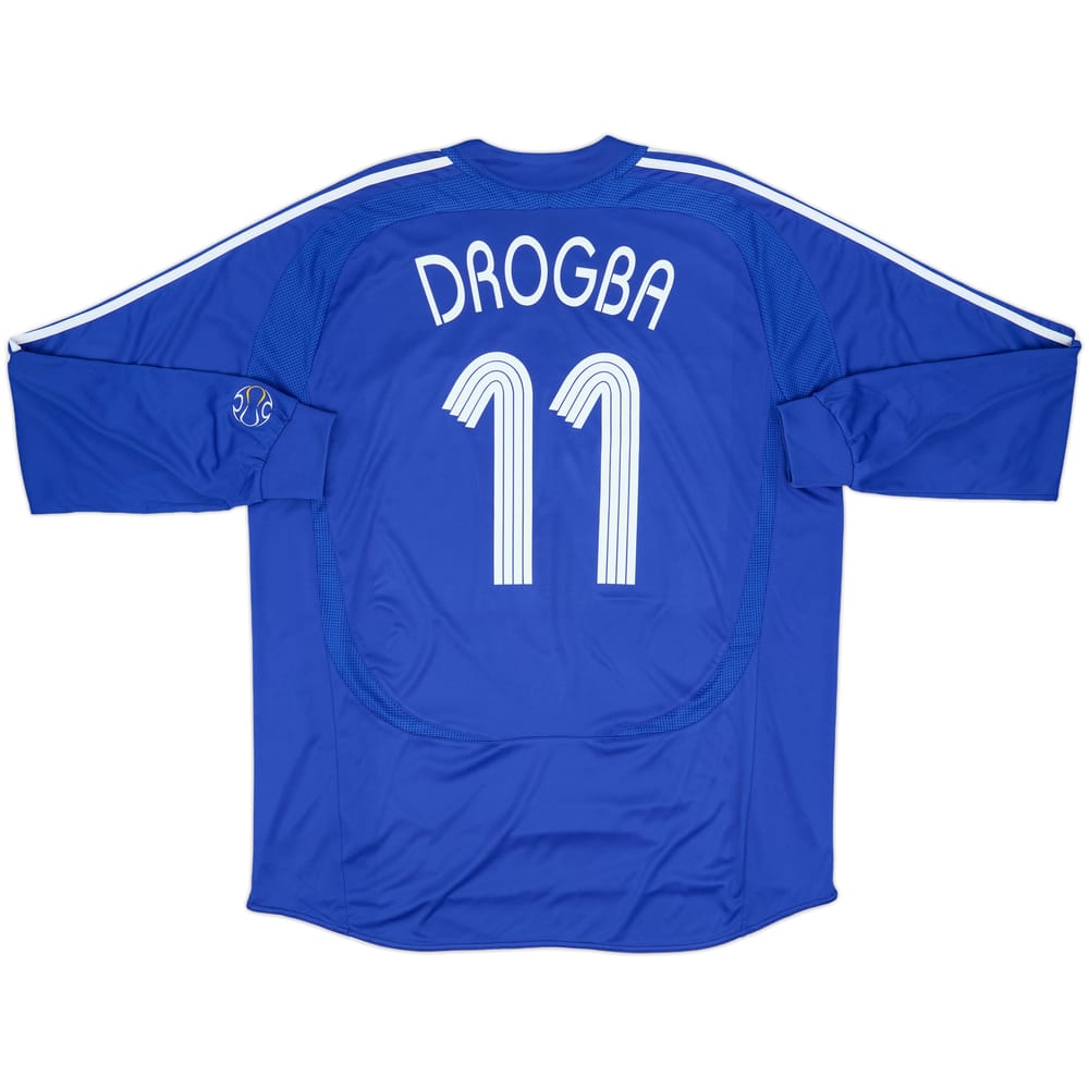 2006-08 Chelsea Home L/S Shirt Drogba #11 - 8/10 - (XXL)