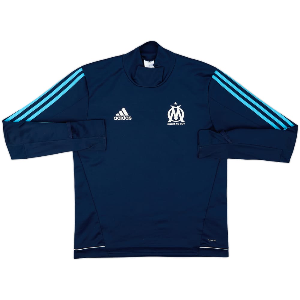 2017-18 Olympique Marseille adidas Sweat Top - 8/10 - (M)