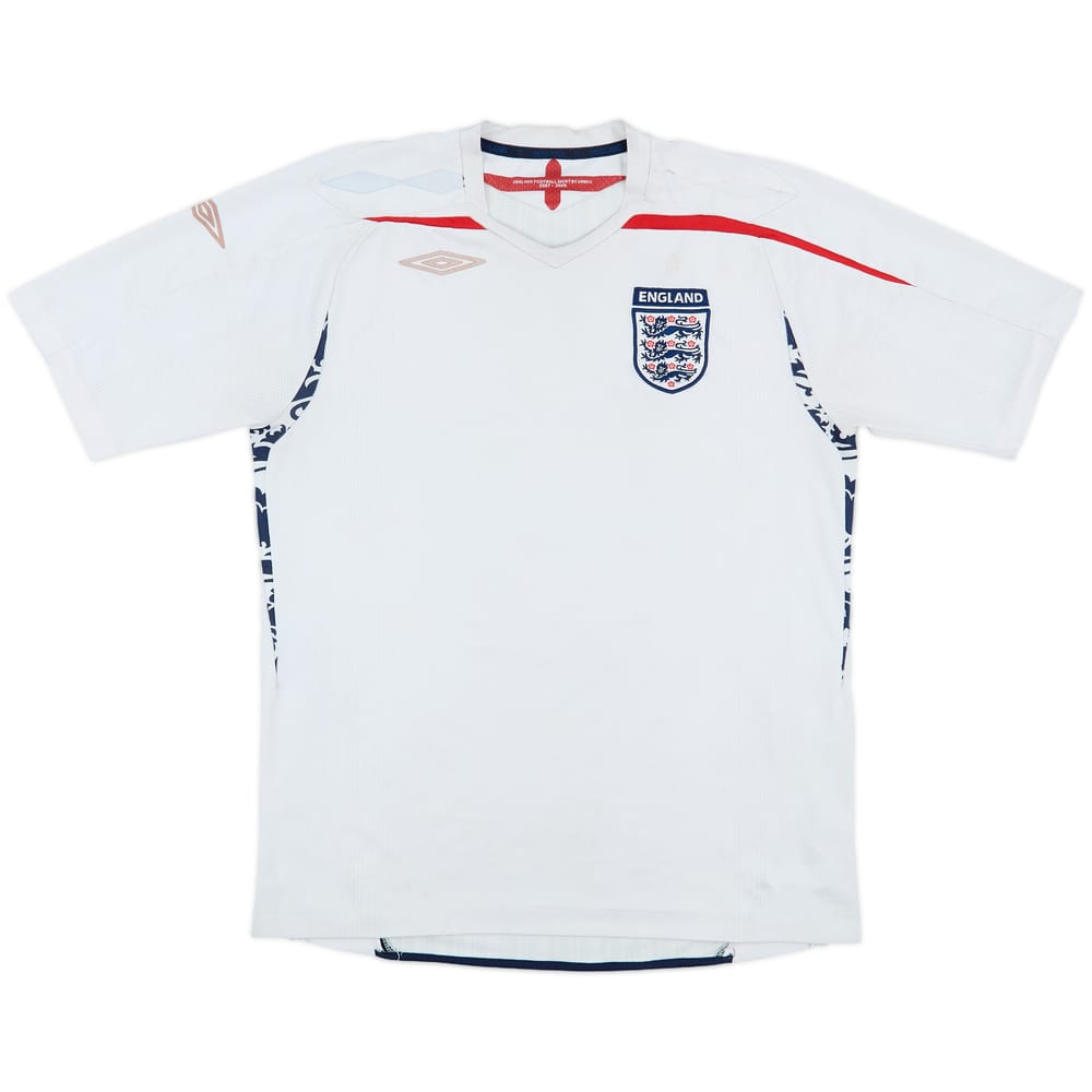 2007-09 England Home Shirt - 3/10 - (L)