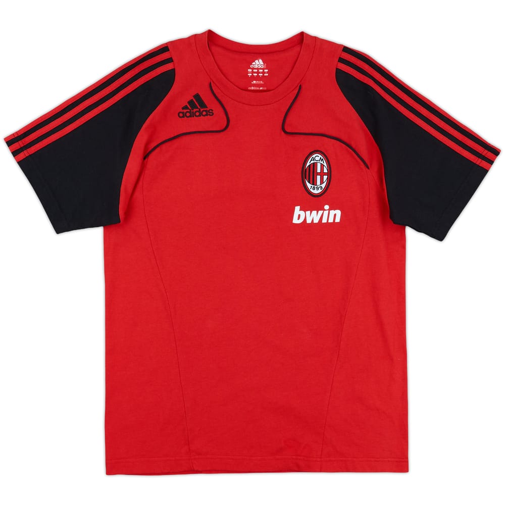 2008-09 AC Milan adidas Cotton Tee - 9/10 - (S)
