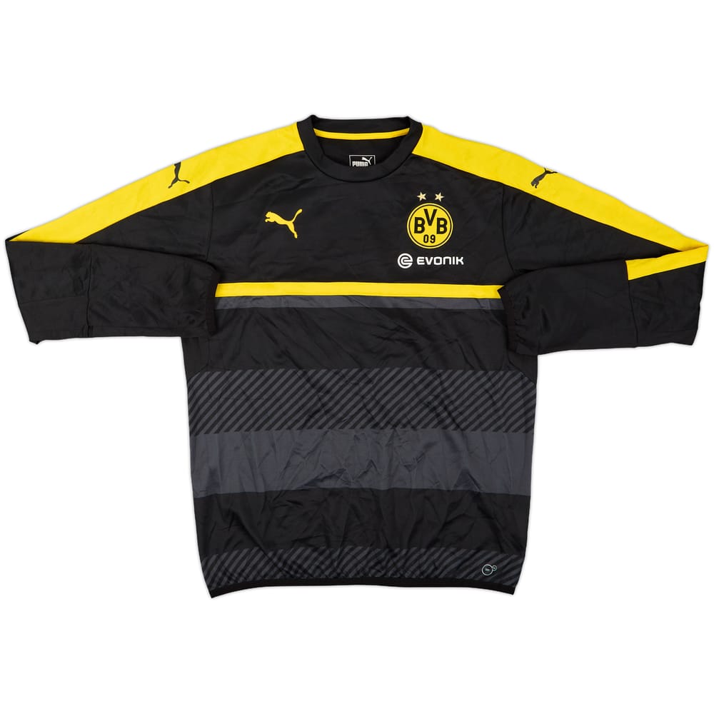 2014-15 Borussia Dortmund Puma 1/4 Zip Drill Top - 10/10 - (L)