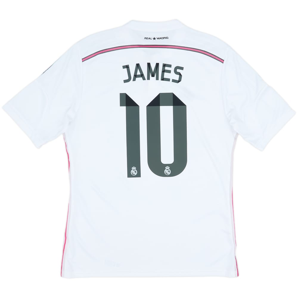 2015-16 Real Madrid Home Shirt James #10 - 6/10 - (L)