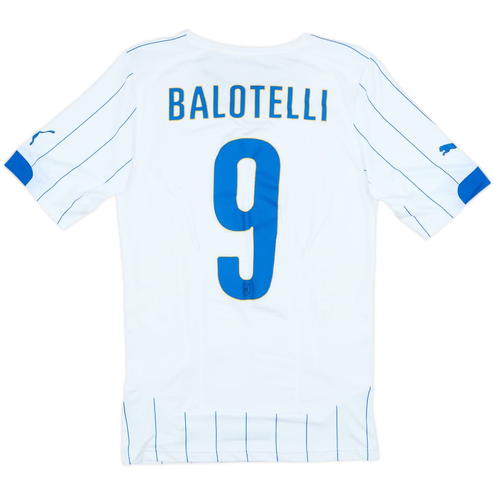 2014-15 Italy Player Issue ACTV Away Shirt Balotelli #9 - 10/10 - (M)