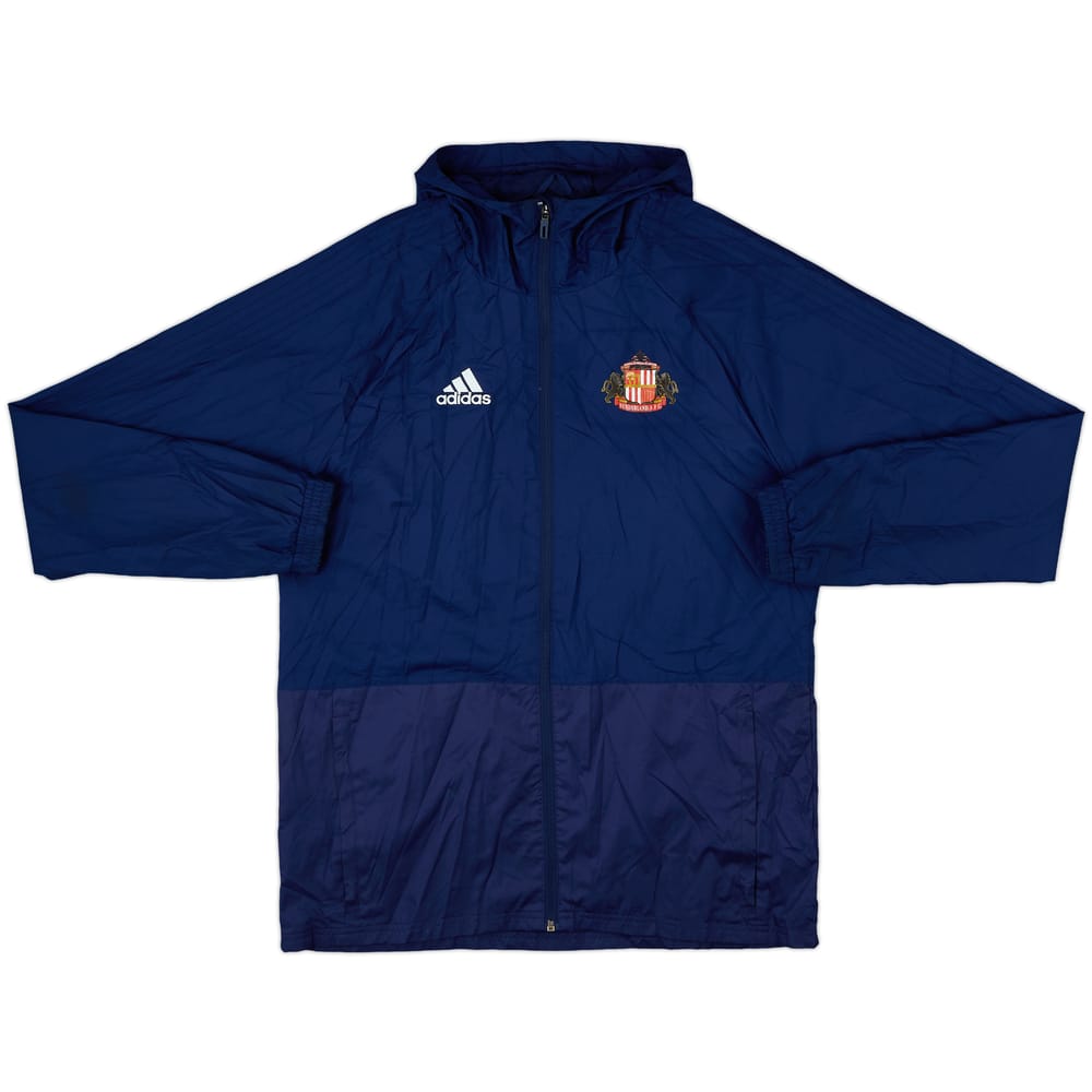 2017-18 Sunderland adidas Hooded Rain Jacket - 9/10 - (M)
