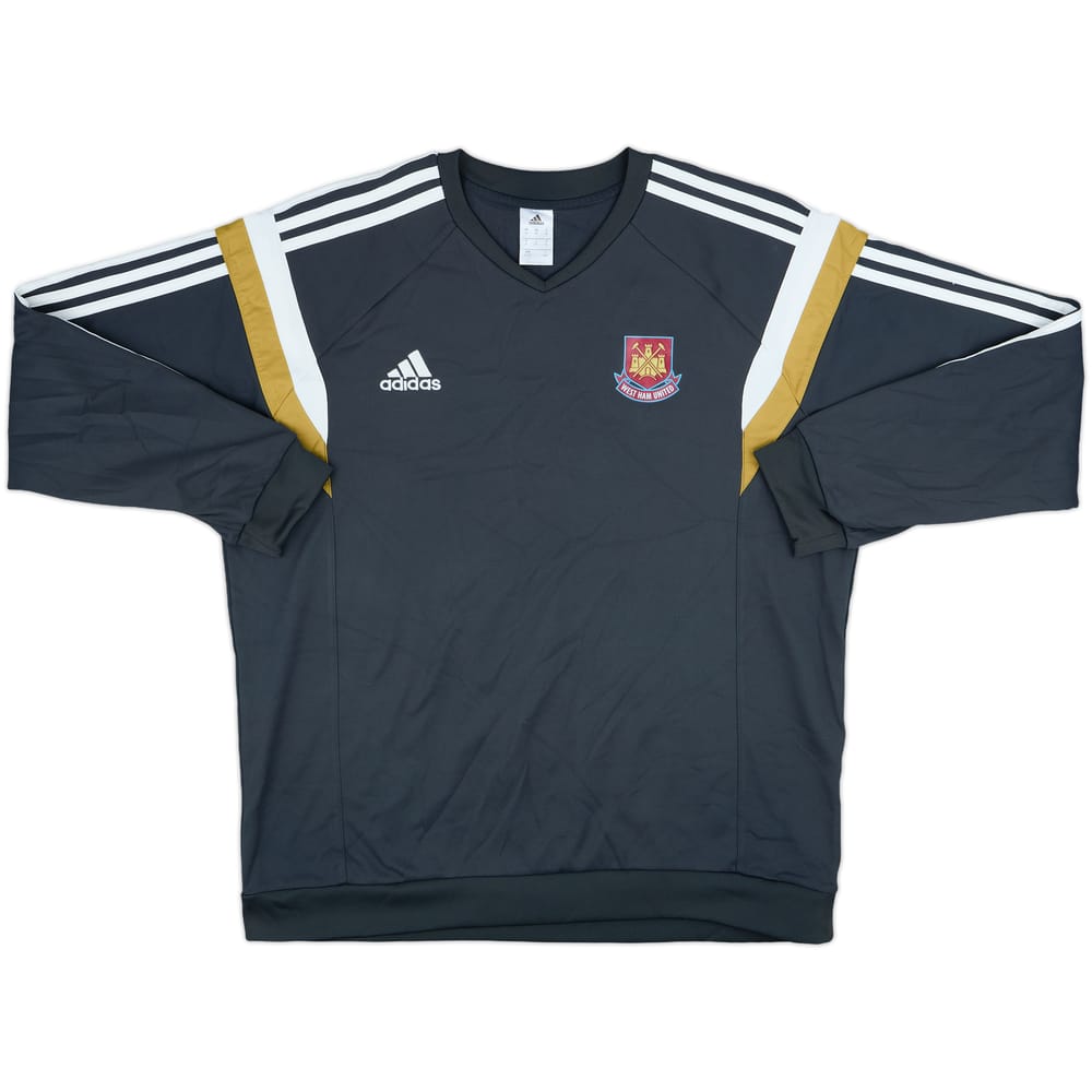2014-15 West Ham adidas Sweat Top - 8/10 - (XL)