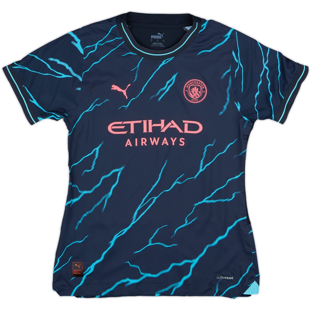 2023-24 Manchester City Authentic Third Shirt Haaland #9 - 9/10 - (Women's S)