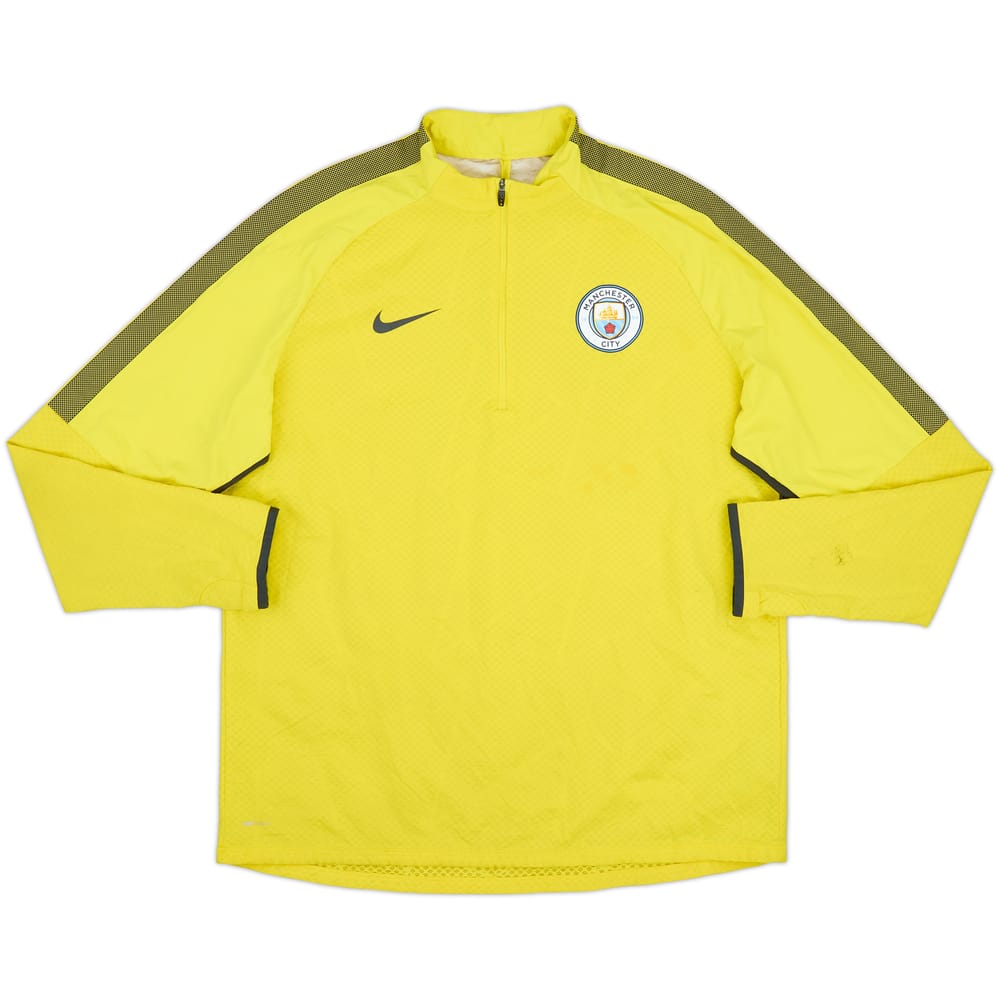 2017-18 Manchester City Nike 1/4 Zip Drill Top - 8/10 - (XL)