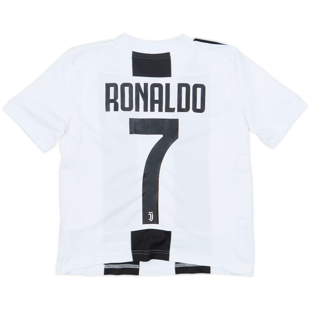 2018-19 Juventus Home Shirt Ronaldo #7 - 7/10 - (S.Boys)