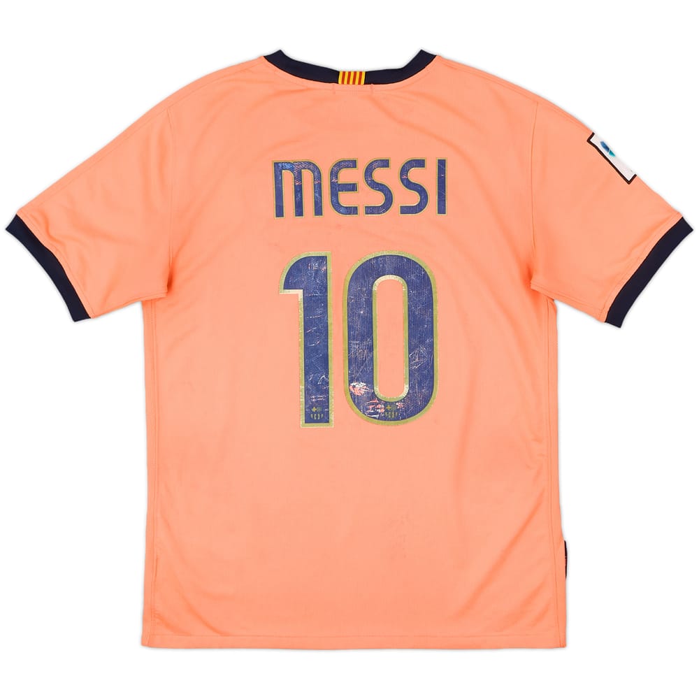 2009-10 Barcelona Away Shirt Messi #10 - 5/10 - (XL.Boys)