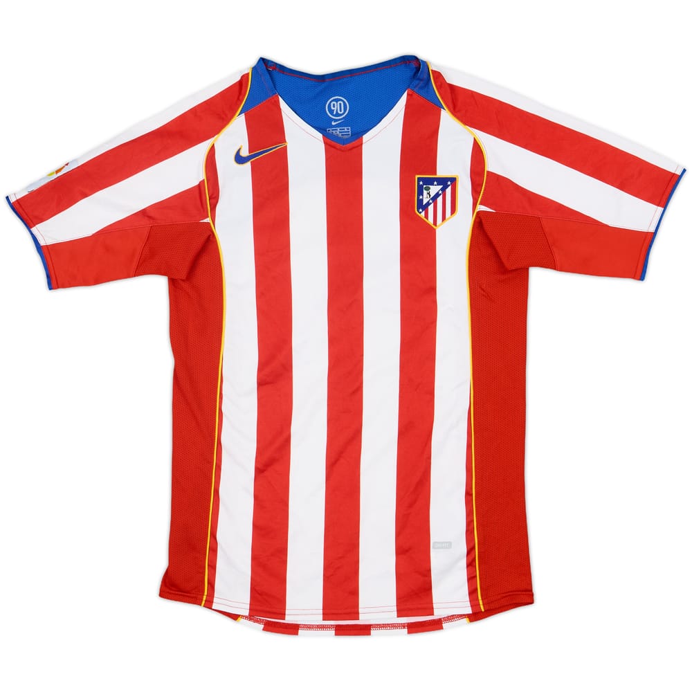 2004-05 Atletico Madrid Home Shirt - 8/10 - (L.Boys)