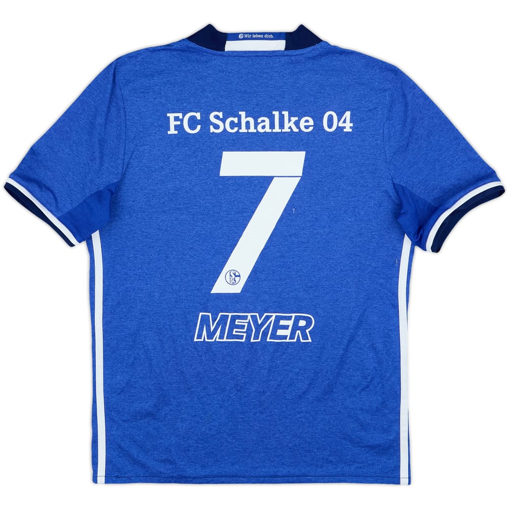2016-18 Schalke Home Shirt Meyer #7 - 6/10 - (L.Boys)