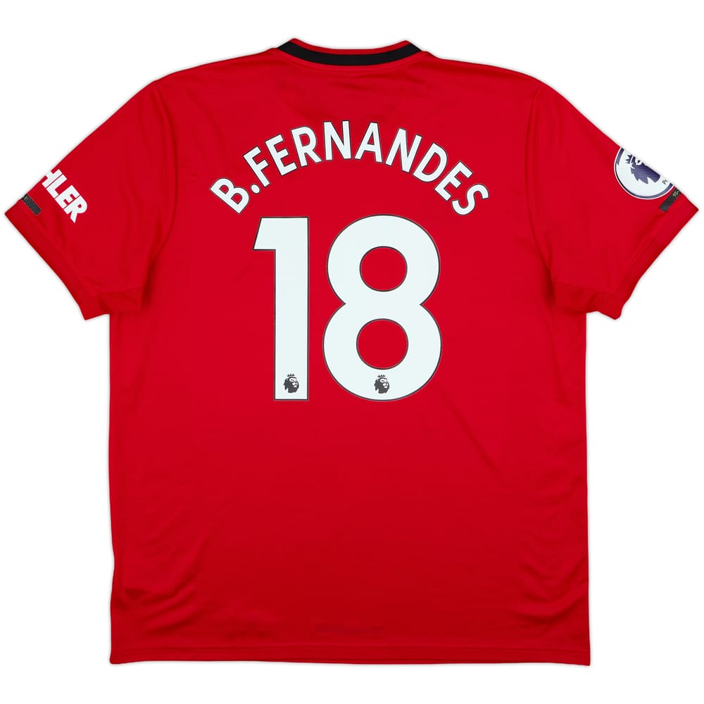 2019-20 Manchester United Home Shirt B.Fernandes #18 - 8/10 - (XL)