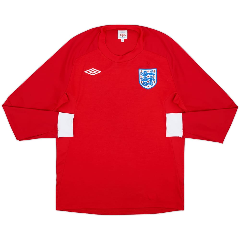 2010-11 England Away L/S Shirt - 9/10 - (M)