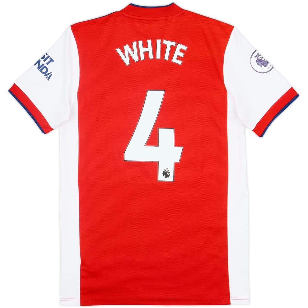 2021-22 Arsenal Home Shirt White #4 - 6/10 - (S)