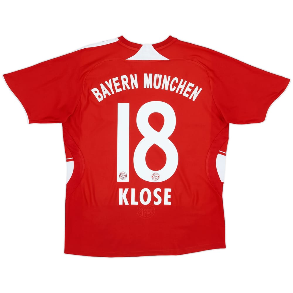 2007-08 Bayern Munich Home Shirt Klose #18 - 7/10 - (L.Boys)