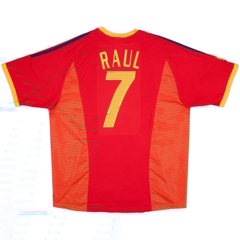 2002-04 Spain Home Shirt Raul #7 - 8/10 - (XL)