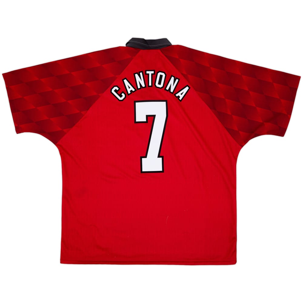 1996-98 Manchester United Home Shirt Cantona #7 - 7/10 - (XXL)