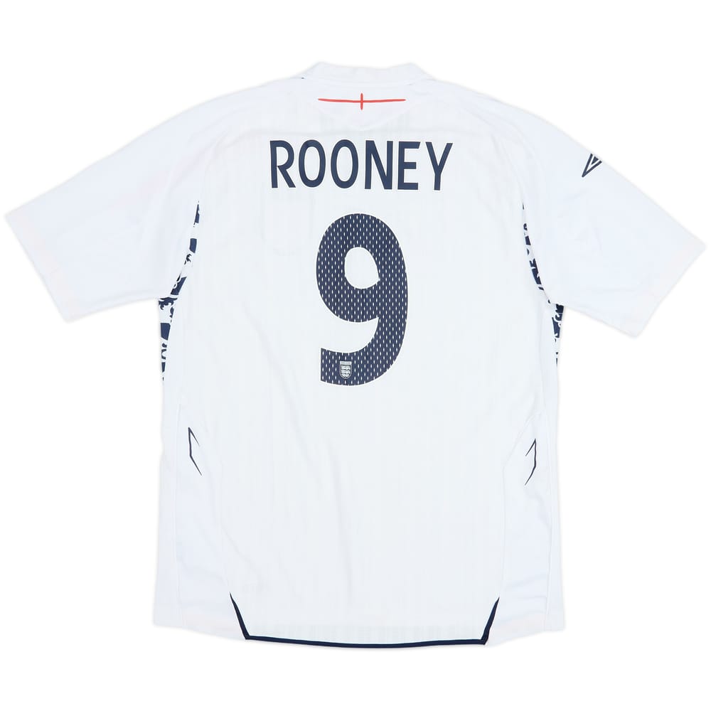 2007-09 England Home Shirt Rooney #9 - 6/10 - (L)