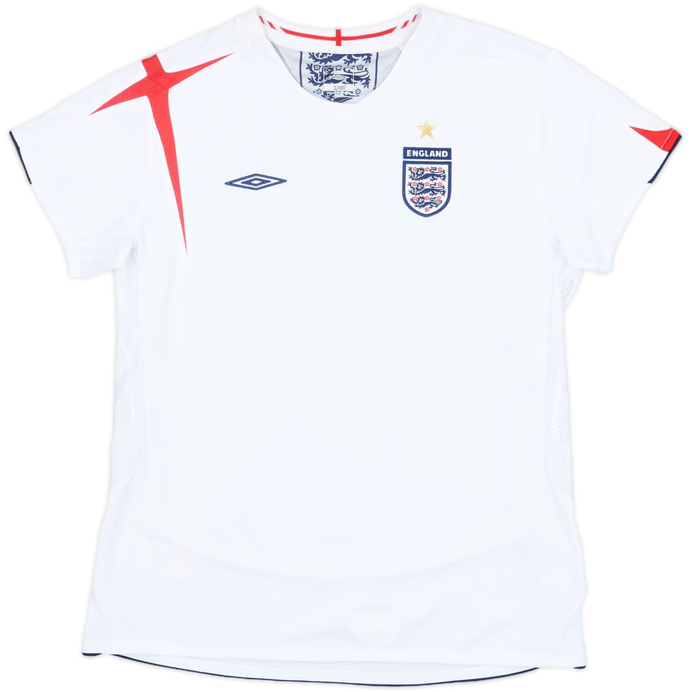 2005-07 England Home Shirt - 10/10 - (Women's M)