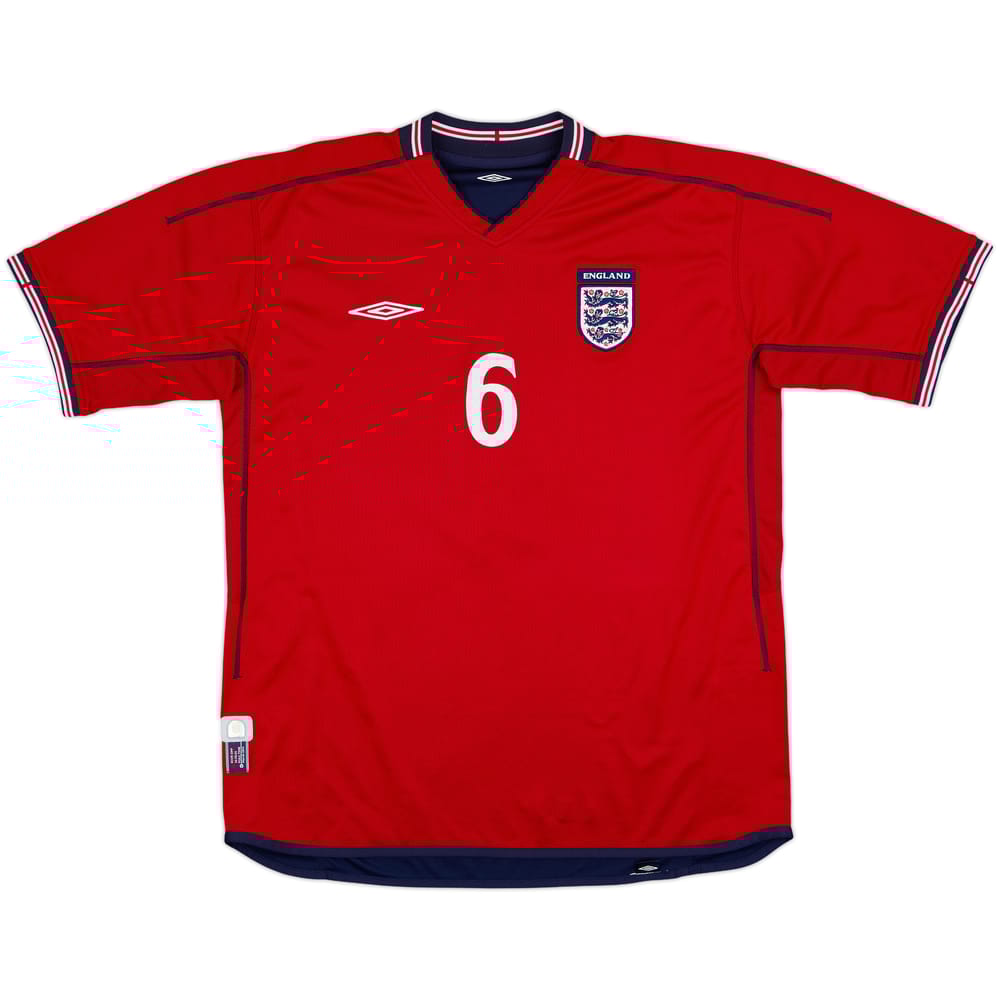 2002-04 England Away Shirt #6 - 8/10 - (XL)