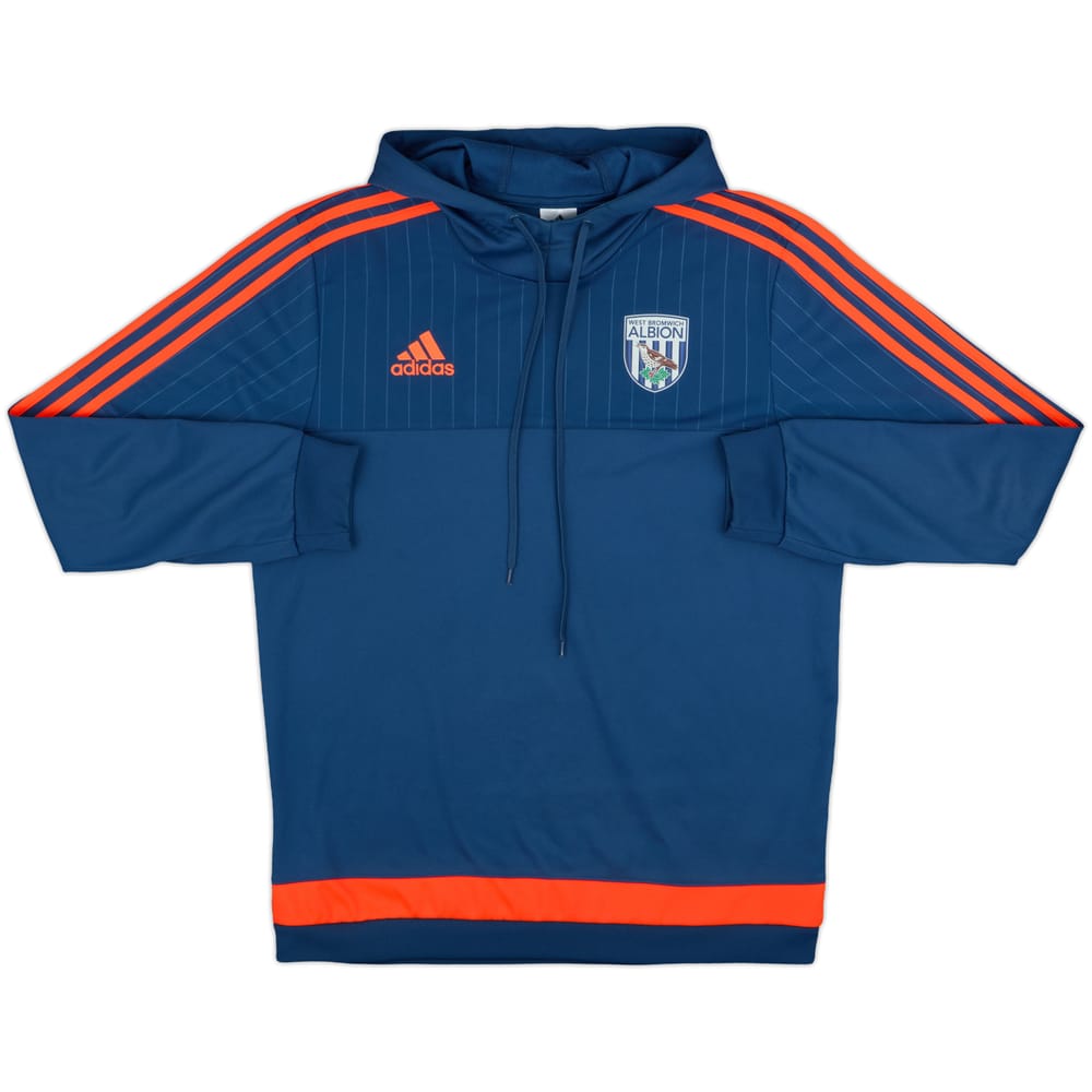 2015-16 West Brom adidas Hooded Sweat Top - 9/10 - (M)
