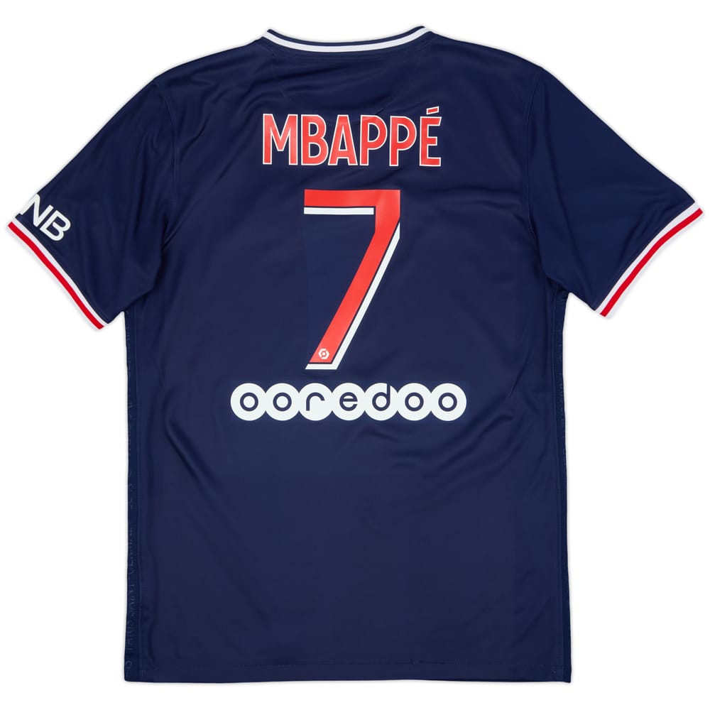 2020-21 Paris Saint-Germain Home Shirt Mbappe #7 - 8/10 - (M)
