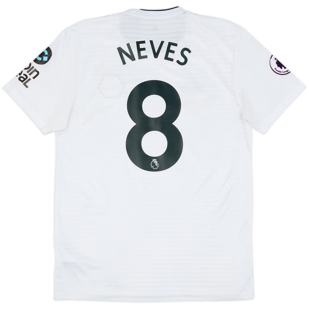 2018-19 Wolves Away Shirt Neves #8 - 9/10 - (M)