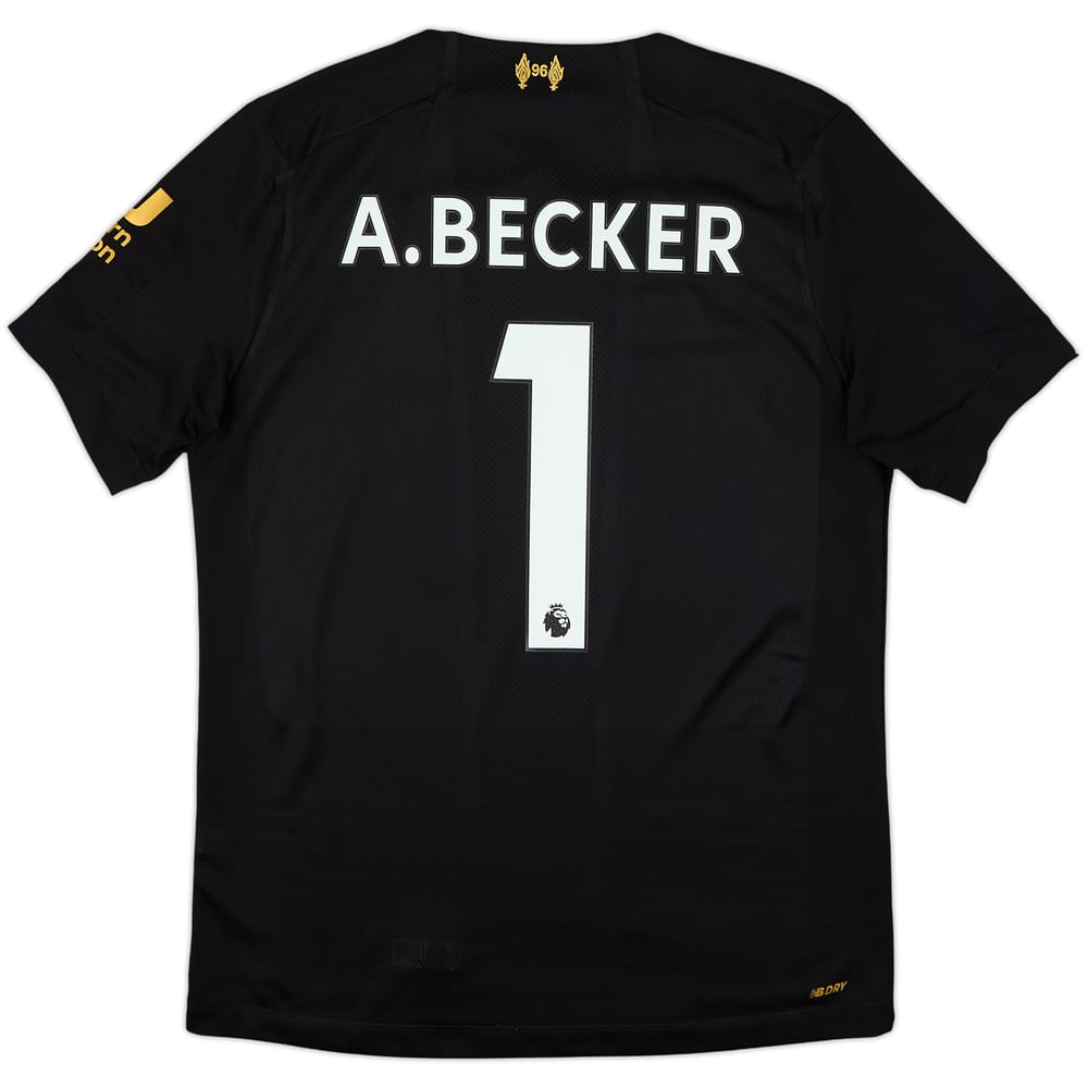 2019-20 Liverpool GK S/S Shirt A.Becker #1 - 8/10 - (M)