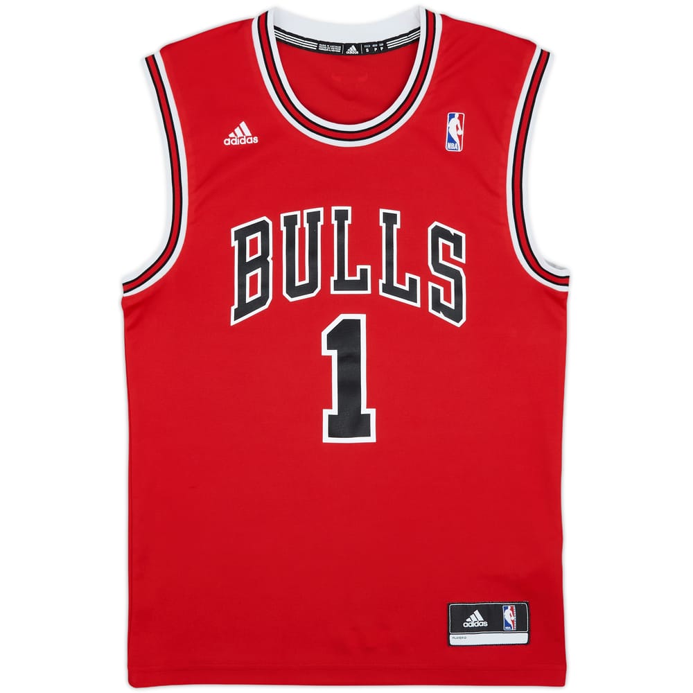 2010-14 Chicago Bulls Rose #1 adidas Away Jersey - 9/10 - (S)