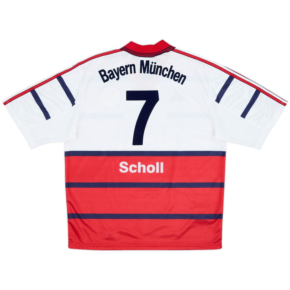 1998-00 Bayern Munich Away Shirt Scholl #7 - 9/10 - (L)