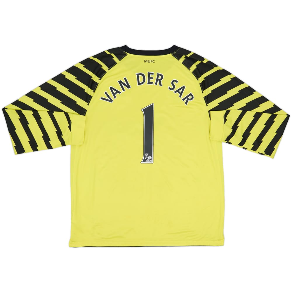 2010-11 Manchester United Yellow GK Shirt Van Der Sar #1 - 7/10 - (XL)
