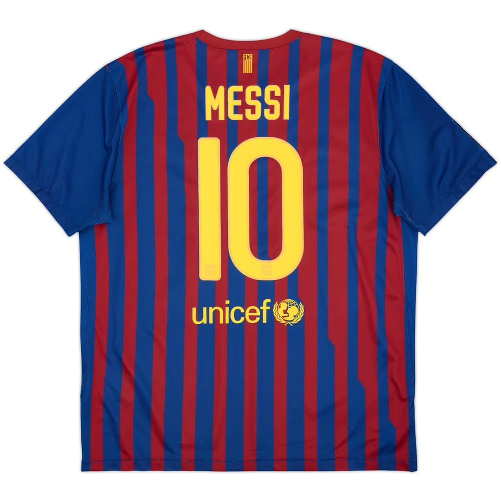 2011-12 Barcelona Home Shirt Messi #10 - 7/10 - (XL)