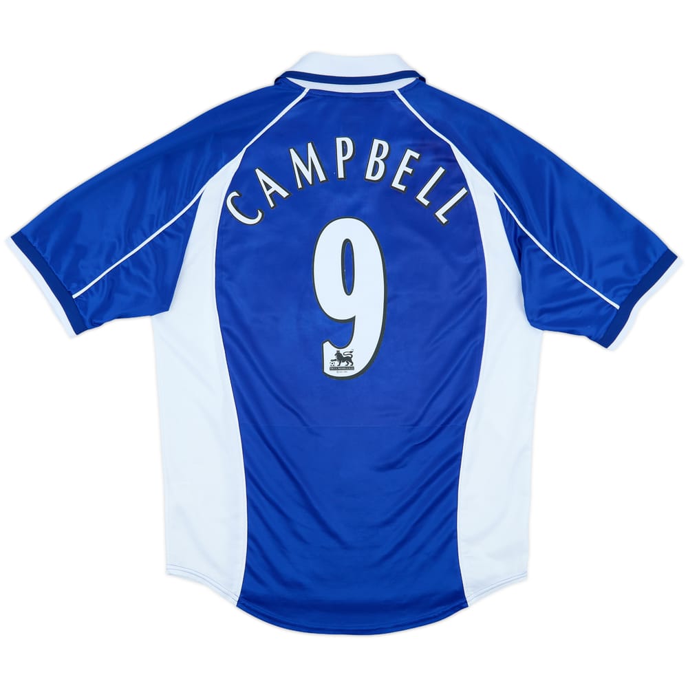 2000-02 Everton Home Shirt Campbell #9 - 7/10 - (M)